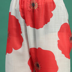 Women White Embroidered Sleeveless A-Line Kurta Set