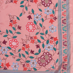 Women Peach Color Embroidered Straight Kurta Set