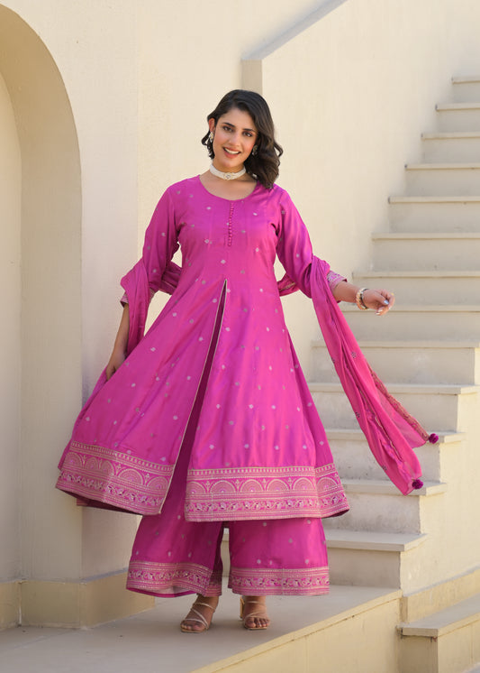 Charming Pink Anarkali Kurta