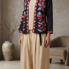 Womens Light pink Colour Embriodery printed Cord- set