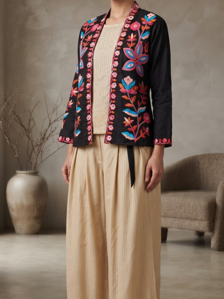 Womens Light pink Colour Embriodery printed Cord- set