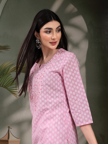 Luxe Pink Kurti