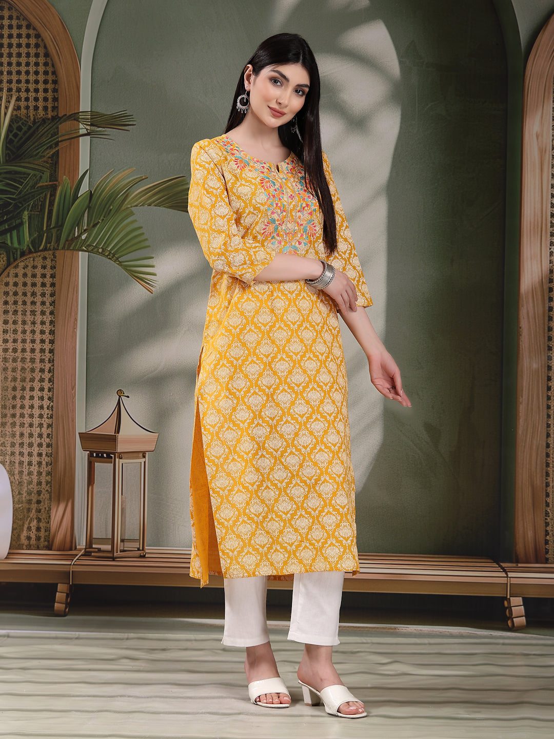 Boho Yellow Kurti