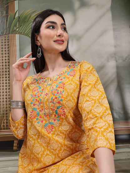 Boho Yellow Kurti