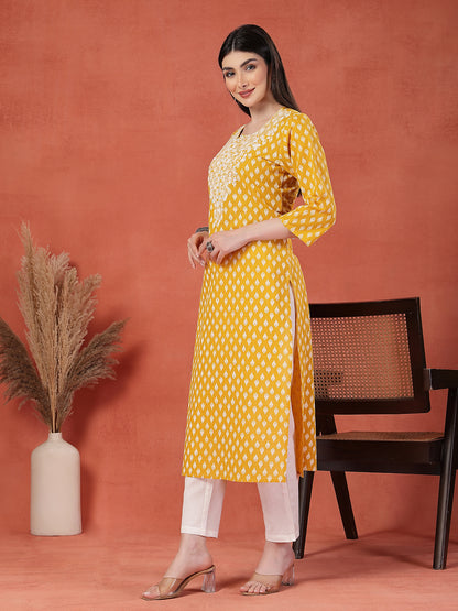 Luxe Yellow Kurti