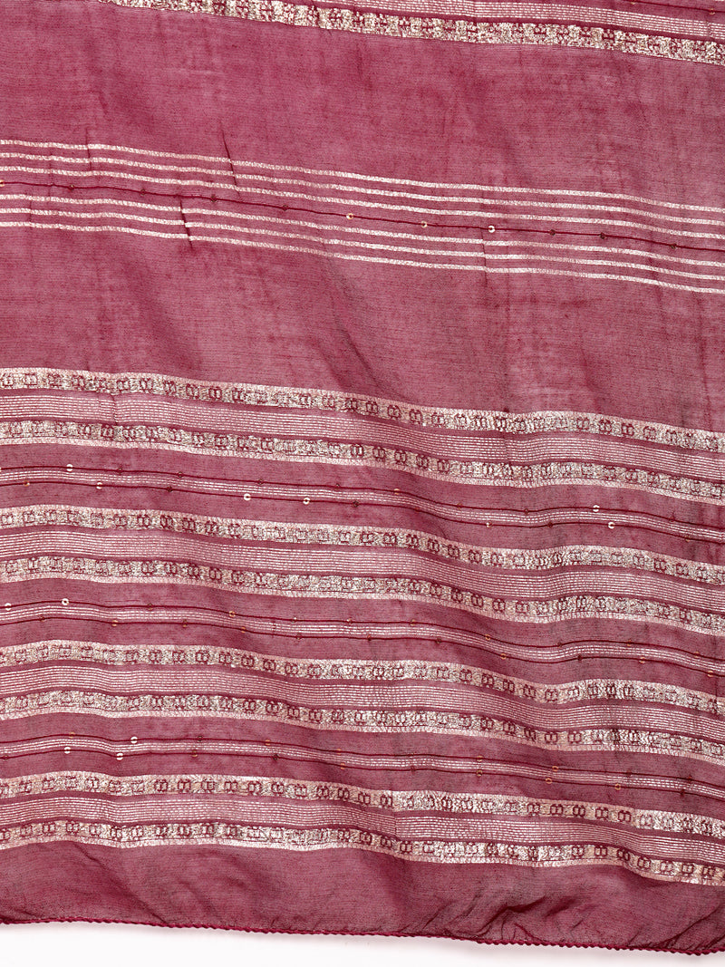 Elegant Burgundy Cotton Straight Kurta Palazzo Set with Embroidery & V-Neck