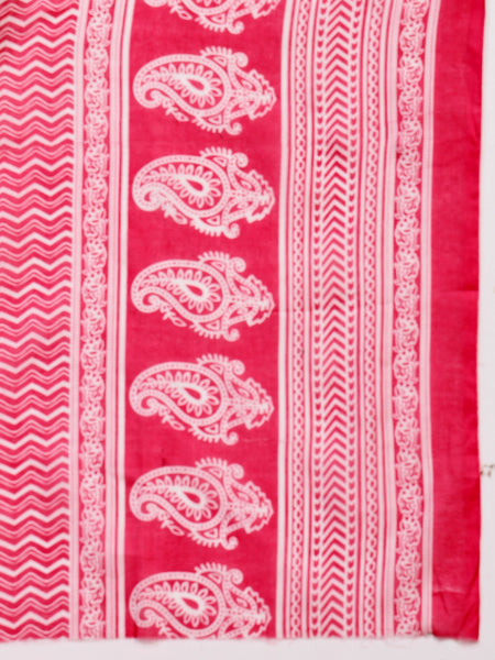 Charming Pink Cotton Straight Kurta Palazzo Set with Embroidery