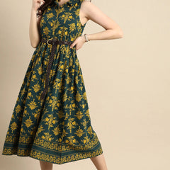 Collar neck summer dress for women
