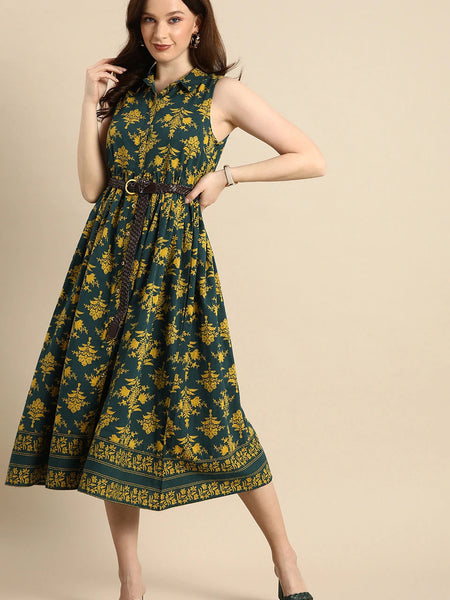 Collar neck summer dress for women
