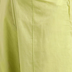 Women green embroidered kurta palazzo set
