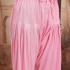 Blush Royale Embroidered Cotton Kurta Dhoti Set