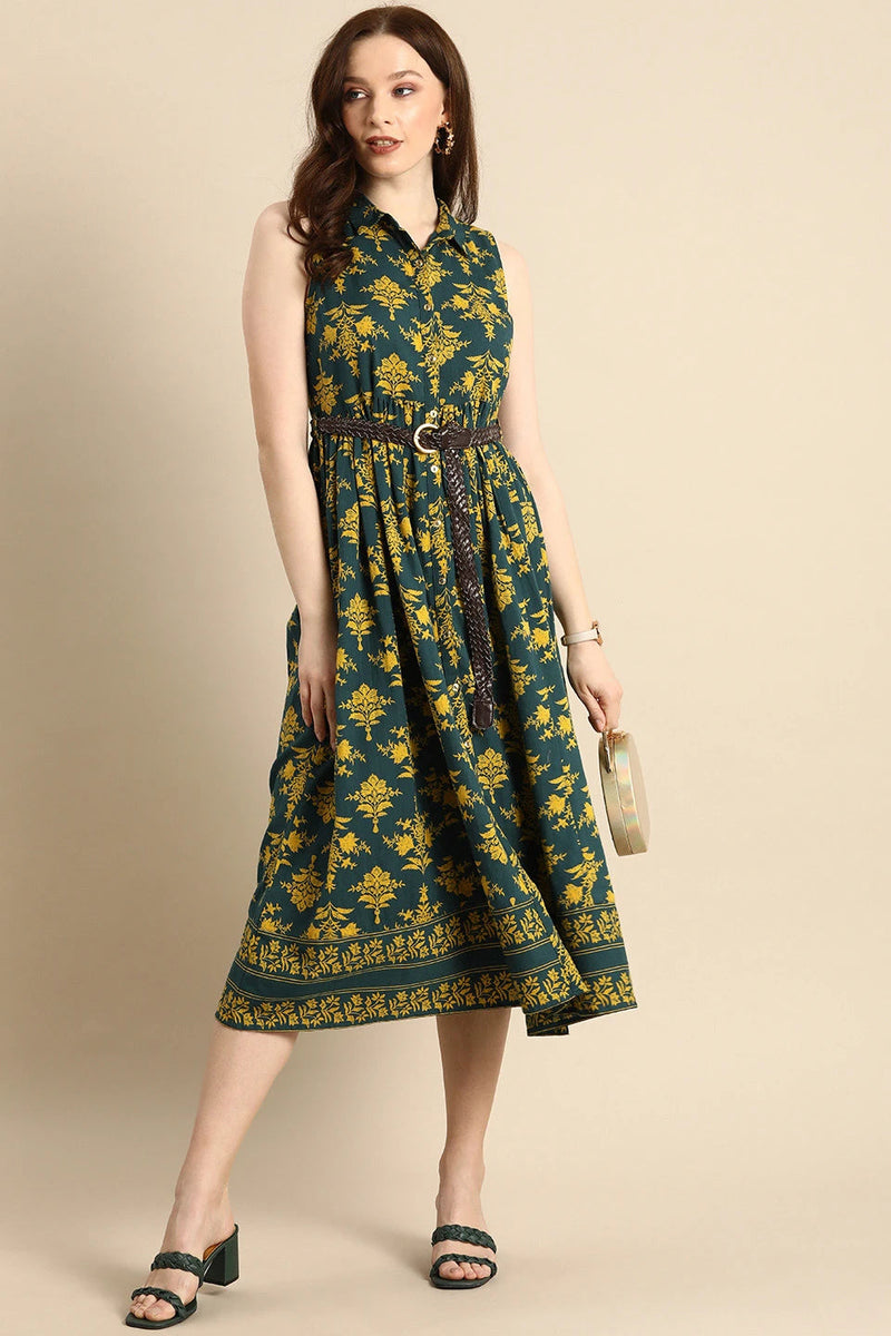 Stylish floral printed women dress
