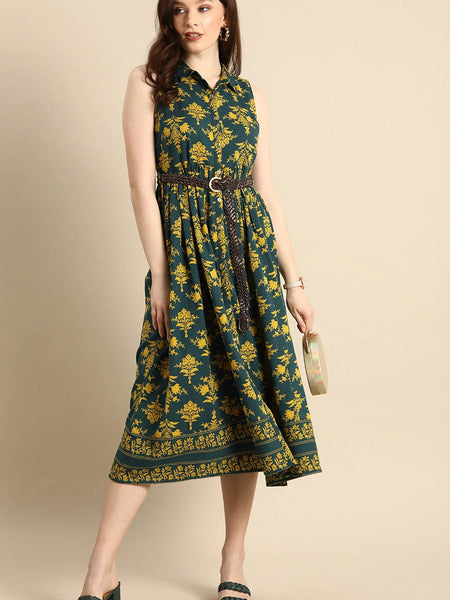 Stylish floral printed women dress
